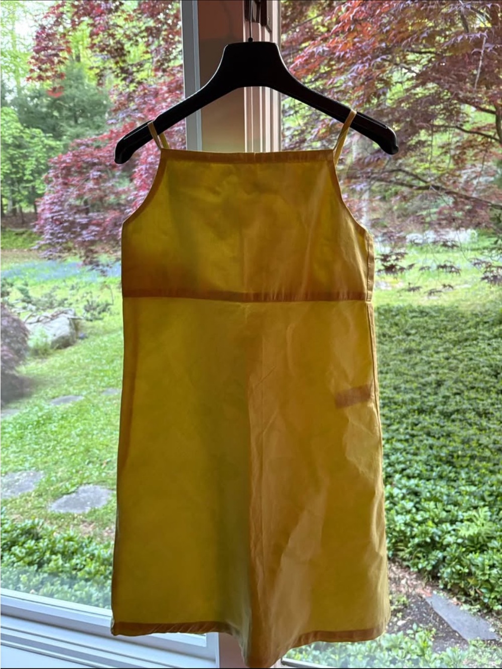 Yellow Spaghetti-Strap Kids Dress